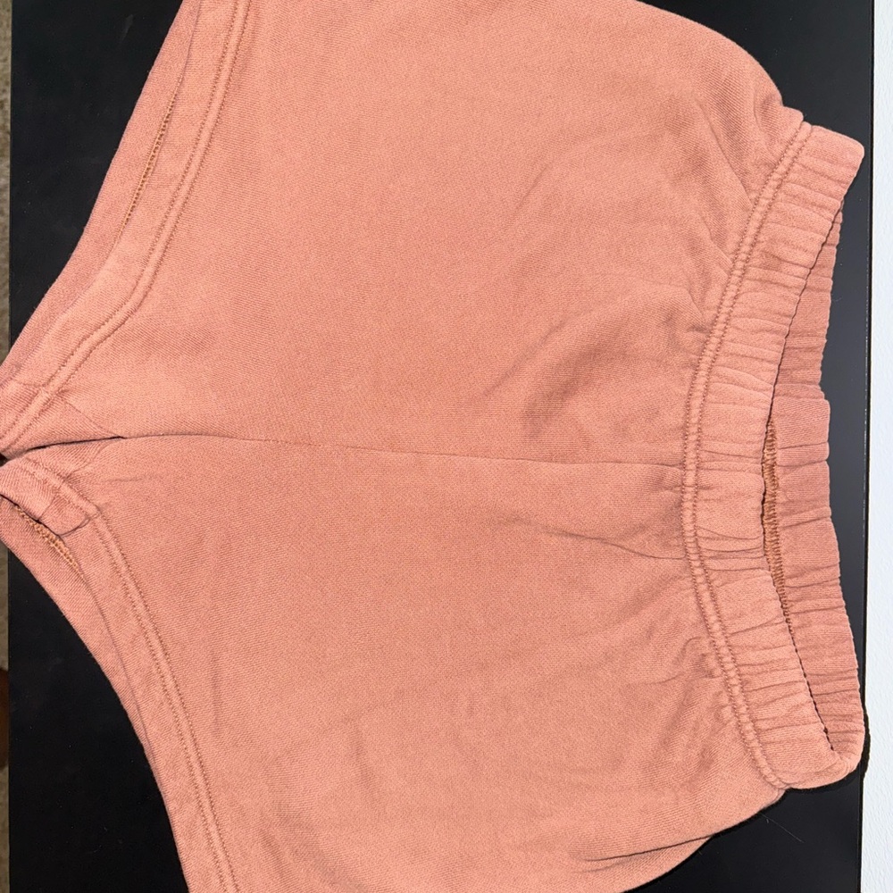 TNA Brown Athletic Shorts with Elastic Waistband